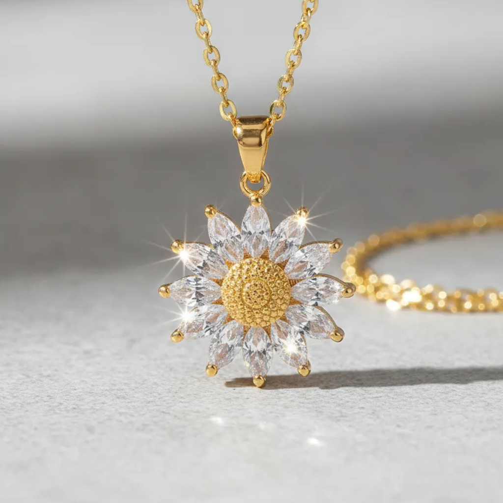 Collar Con Colgante De Girasol