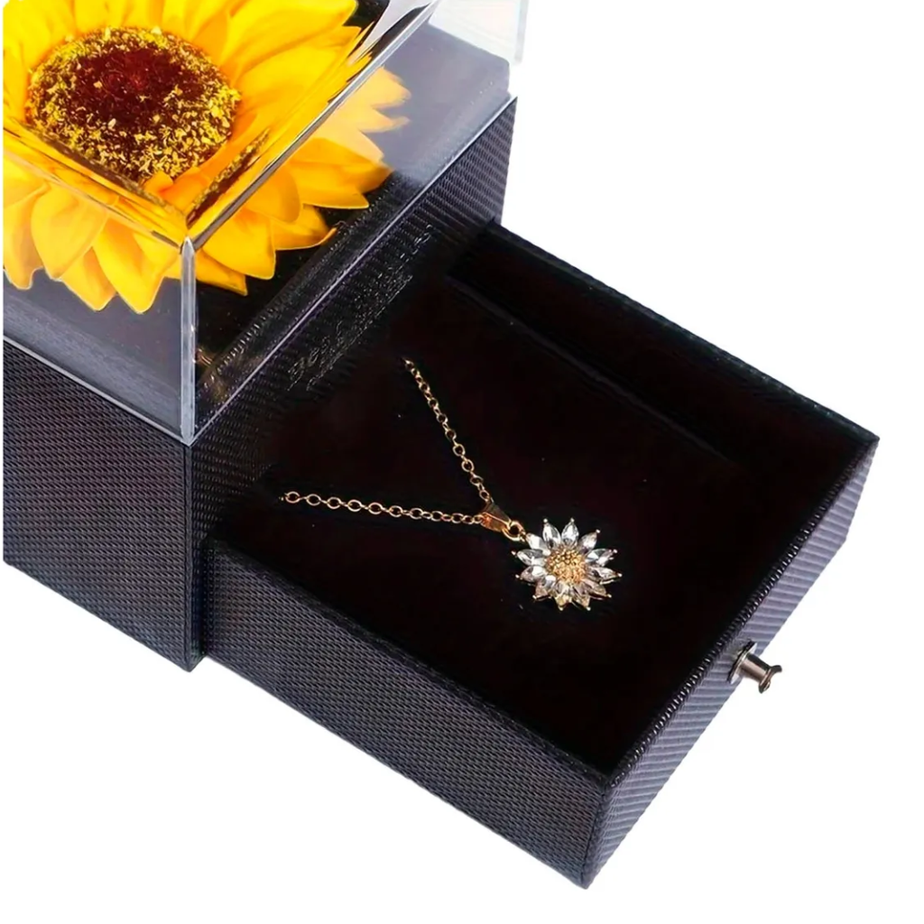 Collar Con Colgante De Girasol