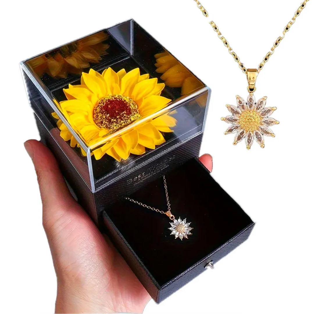 Collar Con Colgante De Girasol